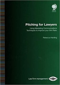Picture of the book Pitching for Lawyers
